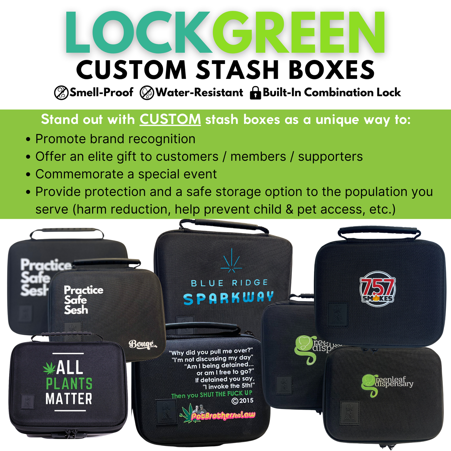 CUSTOM BULK Small LOCKGREEN OG - Qty 14-49